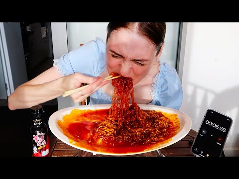 Видео: Корейский челлендж 30x Spicy Fire Noodle