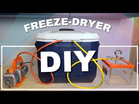 Видео: Делаем настоящую самодельную сублимационную сушилку! (с функцией холодного улова!)