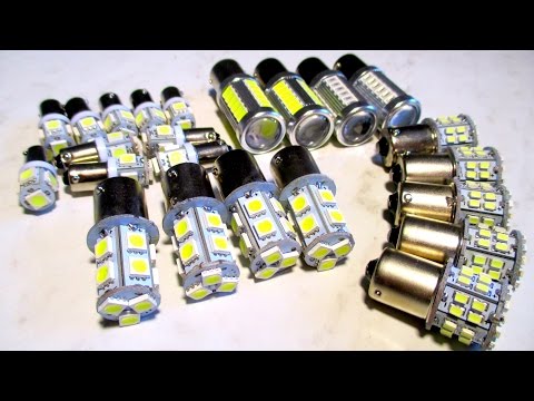 Видео: АВТОМОБИЛЬНЫЕ LED ЛАМПЫ В СТОПЫ,ГАБАРИТЫ,ПАНЕЛЬ ПРИБОРОВ,ЗАДНИЙ ХОД.