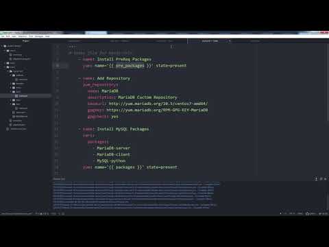 Видео: 17. Ansible для начинающих и чайников + практический опыт: Демо - mysql-role