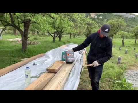 Видео: Тест отбеливателей для дерева. Убираем синеву, плесень.