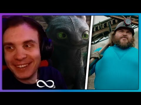 Видео: BlexInfinity смотрит трейлеры: "Как приручить дракона" и "Minecraft в кино"