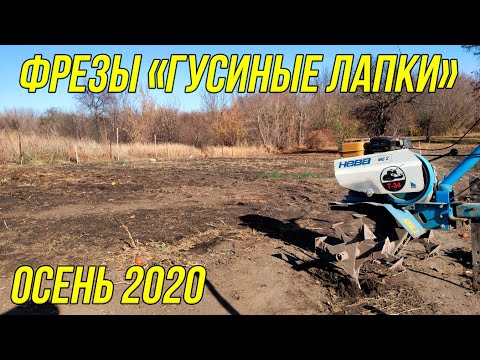 Видео: Супер фрезы "ГУСИНЫЕ ЛАПКИ" | осеннее рыхление 2020 | твердая земля