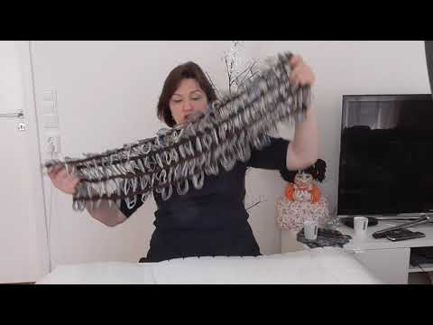 Видео: Уроки валяния. "Концептуальный" шарфик