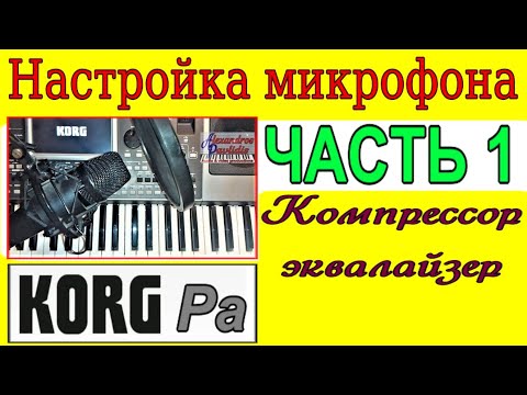 Видео: Как настроить микрофон в синтезаторе KORG Pa900: Mic Setup tutorial~manual