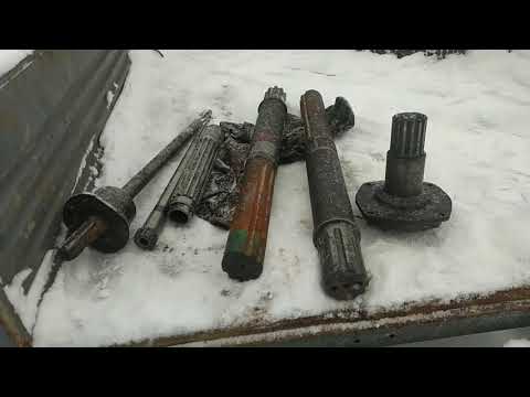 Видео: трактор ЮМЗ 6/проточил полуоси/начал собирать/tractor YUMZ 6/ ground the half-axles/began to collect