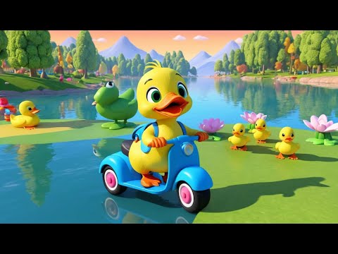 Видео: Утка катается на самокате вокруг озера 🛴