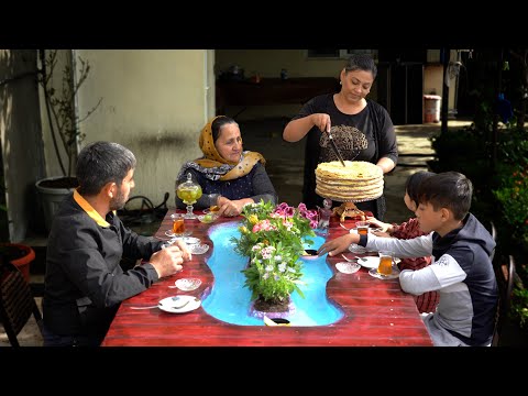 Видео: DIY. Декоративная идея Стол с Водяным Каналом и Цветами! Рецепт Торта Для Завтрака