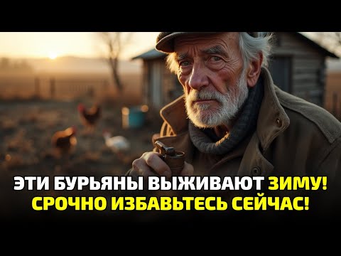 Видео: Бурьяны, которые переживают мороз! Ошибка, из-за которой земля становится мёртвой!