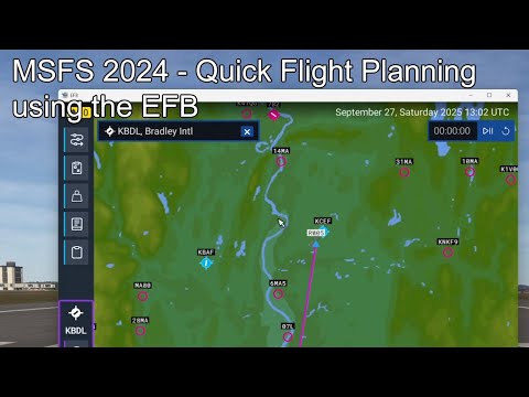 Видео: MSFS 2024 — Быстрое планирование полёта с использованием EFB