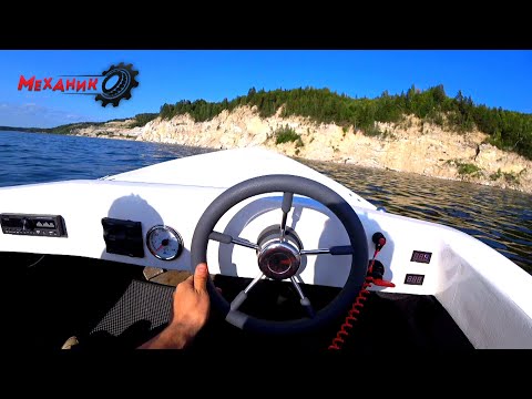 Видео: Лодка из пенопласта на моторе 20 л/сил просто летит!