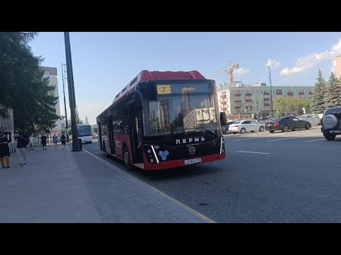 Видео: Пермь автобусный маршрут №7 М/р Верхняя Курья - ПНИПУ ЛиАЗ-5292.67 (GNG) ООО "Дизель" 01.05.2025