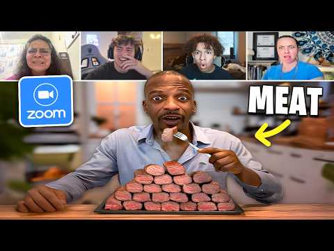 Видео: Чарльстон Уайт троллит ВЕГАНОВ с помощью МЯСА в Zoom!