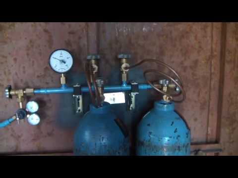 Видео: Кислородная рампа,газификатор