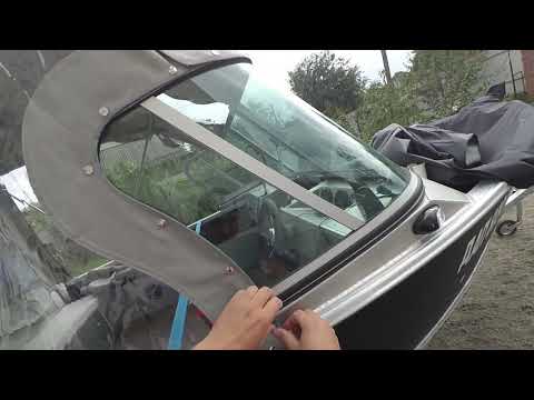 Видео: Ходовой тент на лодку Windboat 4.6 EVO