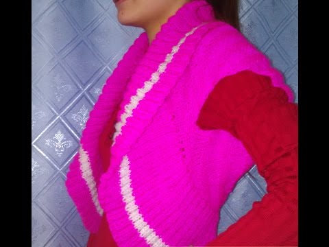 Видео: Болеро-жилет 1/2 часть