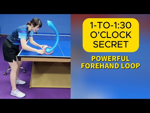 Видео: Секрет «1-1:30 часа»: как выполнять мощный и стабильный форхенд-топспин