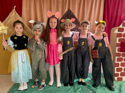 Видео: Драматизация по приказката "Трите прасенца"