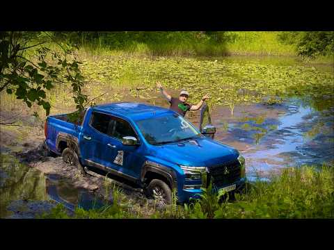 Видео: Mitsubishi L200 Offroad, рибалка, болото