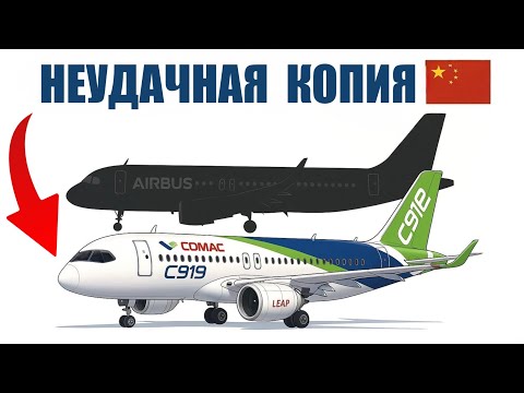 Видео: Китайский КЛОН Airbus: как C919 превратился в ГЛАВНЫЙ ПРОВАЛ Пекина
