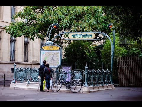 Видео: Франция. Париж. Удивительная и красивая архитектура Арт нуво .