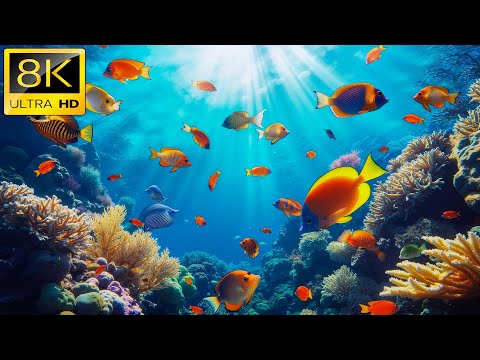 Видео: Жизнь океана 8K ULTRA HD — 500 видов морских существ с расслабляющей музыкой и звуками океана