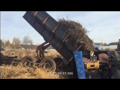 Видео: Не поднимает гидравлика на мини тракторе!    Сверлим дыру!