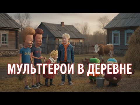 Видео: Мультгерои в деревне 