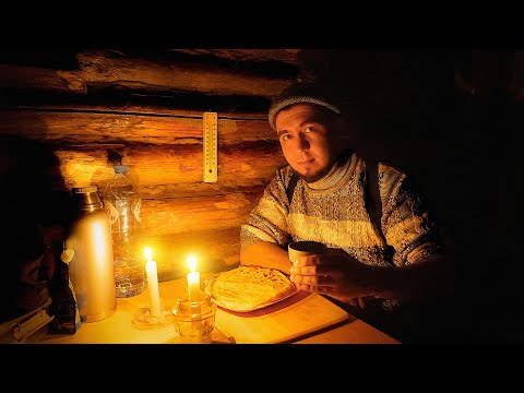 Видео: ЗЕМЛЯНКА. НА УЛИЦЕ МОРОЗНО, А ВНУТРИ ТЕПЛО И УЮТНО. ПЕКУ БЛИНЫ.