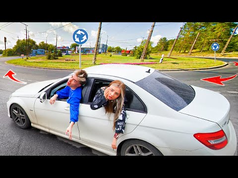 Видео: КТО ПОСЛЕДНИЙ выйдет из машины, которая едет ПО КРУГУ!
