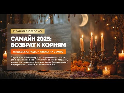 Видео: Вебинар «САМАЙН 2025. Возврат к корням и поддержке Рода»