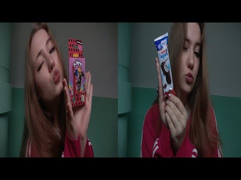 Видео: АСМР в падике/итинг киндер пингви/распаковка карточек леди баг🐞
