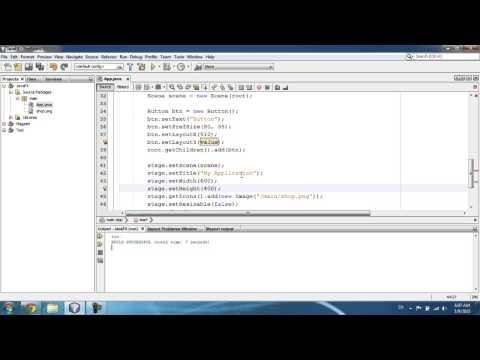 Видео: JavaFX Урок 2 - Button