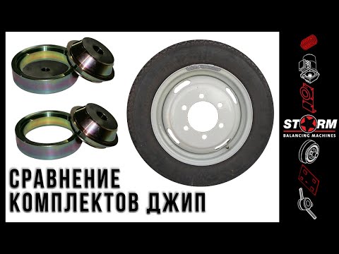 Видео: Джип-2 vs Джип-1. Сравнение адаптеров для балансирования колес с большим центральным отверстием