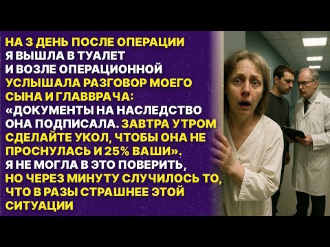 Видео: Мой сын просил главврача чтобы я не проснулась, но это не самое страшно...