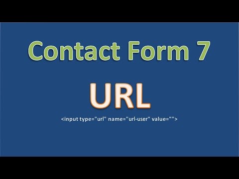 Видео: Поле url плагина Contact Form 7 - как настроить, какие параметры принимает