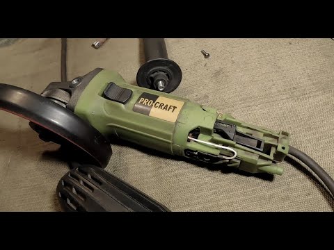 Видео: Как быстро отремонтировать кнопку болгарки Не фиксируется кнопка включения на УШМ ? Не проблема.