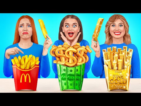 Видео: Бедная vs Богатая vs Ультра богатая еда Челлендж | Смешные cитуации от Multi DO Challenge