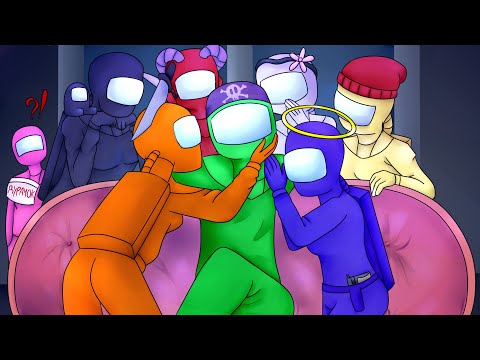 Видео: КОСМИЧЕСКИЙ ГАРЕМ, НО СРЕДИ НАС ПРЕДАТЕЛЬ! ► Among Us #7