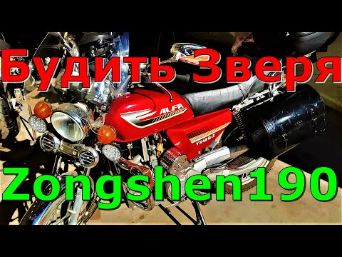 Видео: Пробуждение зверя ZONGSHEN 190 после зимней спячки на МЕГА АЛЬФЕ!!!
