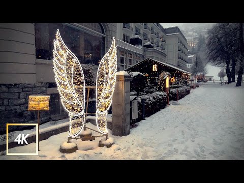 Видео: Неве в Энгельберге, швейцарском городе ангелов ❄️