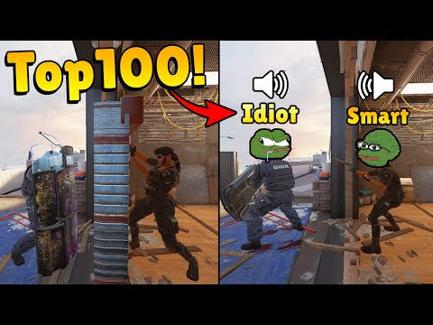 Видео: ТОП +100 САМЫХ УМНЫХ «1000 IQ ИГРЫ» В ИСТОРИИ RAINBOW SIX SIEGE