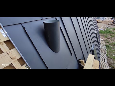 Видео: Круглая проходка трубы на фальцевой кровле!