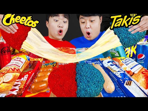 Видео: Текст) ASMR MUKBANG острый рамэн и хот-доги с сыром, пицца и ттеокбокки !! Корейский магазин