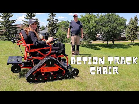 Видео: Испытание кресла Action Track Chair | вездеходная инвалидная коляска