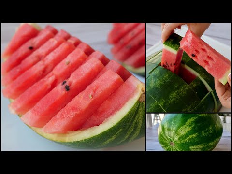 Видео: Очень ПРОСТО и Красиво НАРЕЗАТЬ АРБУЗ 🍉