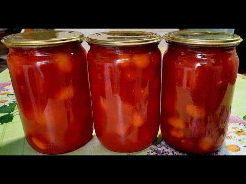 Видео: 🍅 ПОМИДОРЫ в ТОМАТНОМ СОКЕ на ЗИМУ без Стерилизации и без Уксуса ❗ Вкуснее Вы ещё Не Пробовали ❗