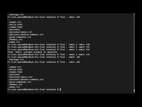 Видео: Терминал командной строки. ч.2 Глубокое погружение в find, grep,  работа с правами и историей  HD.