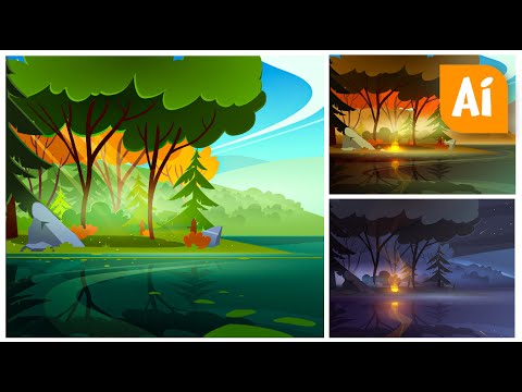 Видео: Искусство передавать пространств и объемы. Тонкости работы с цветом и туманом. Инь-Янь