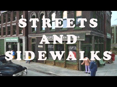 Видео: Модель железной дороги: улицы и тротуары